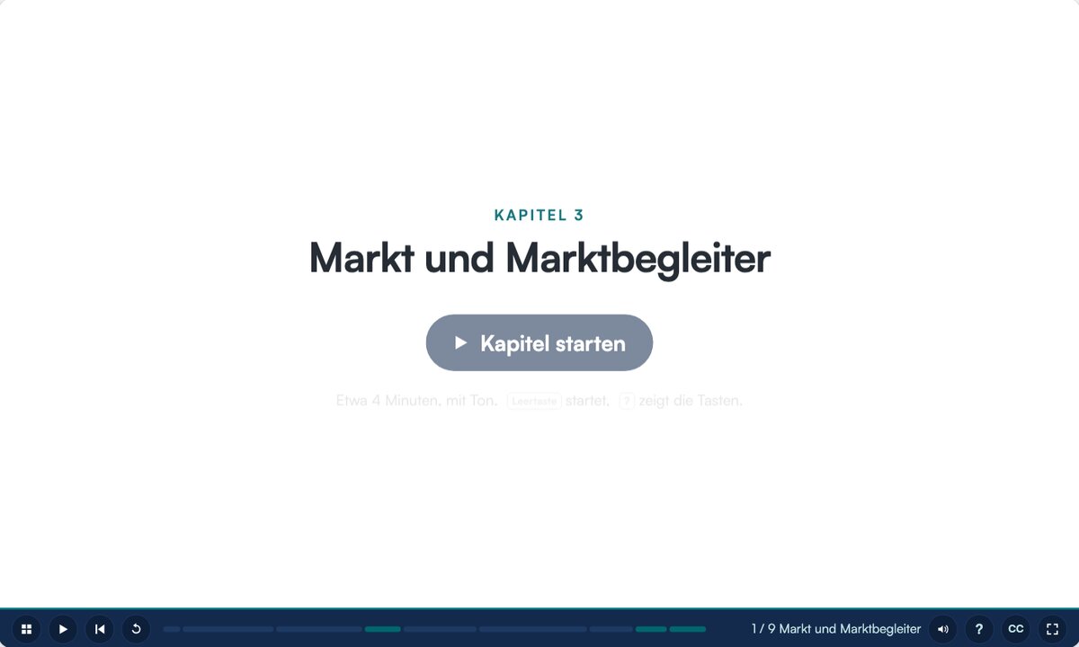 Laptop mit einem Kapitel des vertonten Strategiebuchs